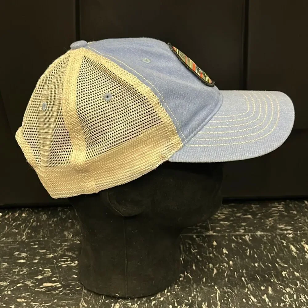 Zephyr Murdoch's Galveston Island Trucker Hat Cap Mesh Back Snapback TX Lt Blue